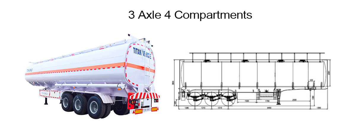 Fuel Tanker Trailer for Sale in Congo | Fuel Tank Semi Trailer for Sale in Congo