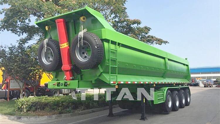 4 Axle Hydraulic Semi Dump Trailers Capacity for Sale in Zimbabwe Kwekwe