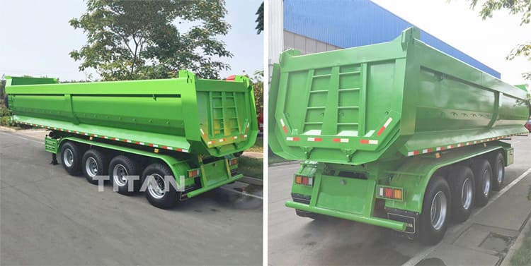 4 Axle Hydraulic Semi Dump Trailers Capacity for Sale in Zimbabwe Kwekwe
