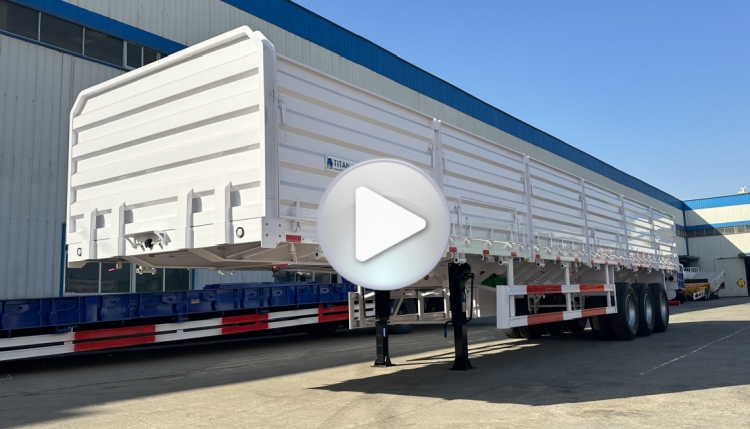40 Ton Bulk Cargo High Sided Drop Side Semi Trailers for Sale in Congo