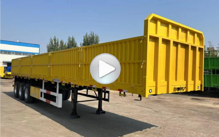 China 60 Ton Removable Side Wall Trailer for Sale in Congo | Side Wall Semi Trailer