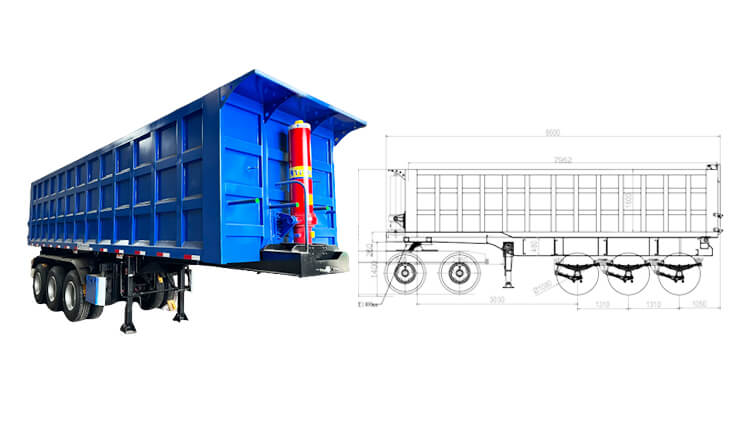 3 Axle Tipper Semi Trailer | Tipper Trailer for Sale in Congo