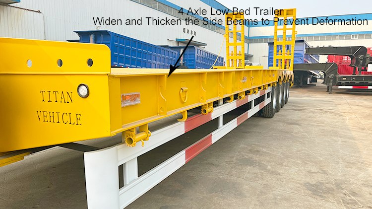 100 Ton Low Bed Semi Trailer - 4 Axle Low Bed Trailer for Sale in Congo