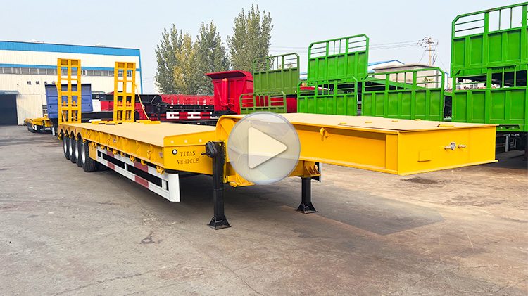 100 Ton Low Bed Semi Trailer - 4 Axle Low Bed Trailer for Sale in Congo