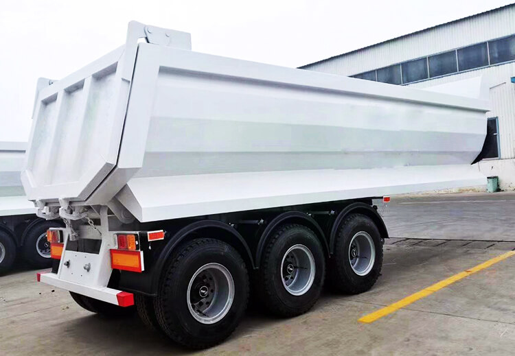 3 Axles 40 Ton End Dump Trailer for Sale Near Me in Congo