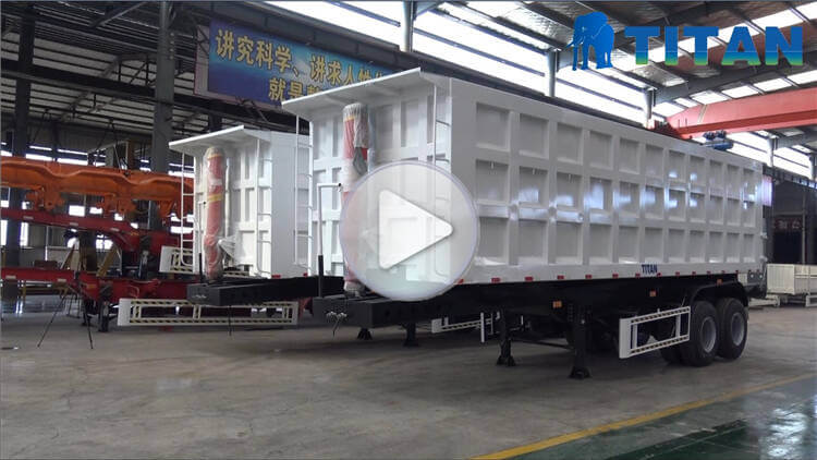 3 Axles 40 Ton End Dump Trailer for Sale Near Me in Congo