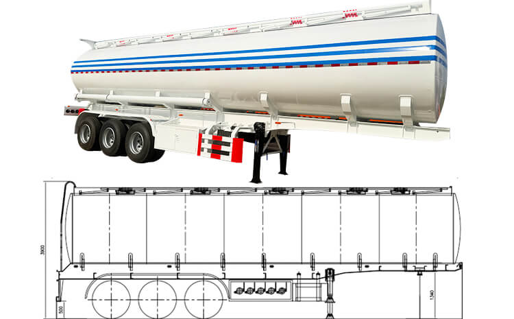 3 Axle Diesel Tanker Trailer for Sale Price in Kinshasa Congo