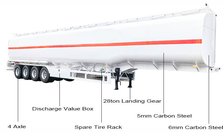 Petrol Tanker Trailer for Sale Price in DRC