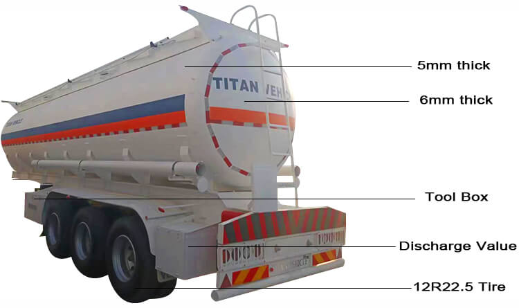 Sulphuric Acid Tanker Trailer for Sale in DR Congo