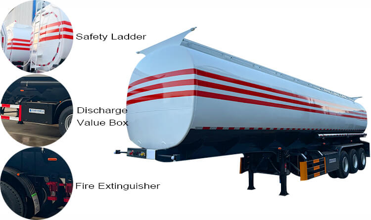 40000 Liters 4 Compartments Oil Tanker Trailer for Sale in DR Congo