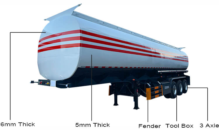 40000 Liters 4 Compartments Oil Tanker Trailer for Sale in DR Congo