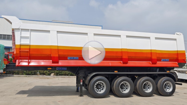 Cheap Hydraulic Dump Trailer for Tractor in Congo