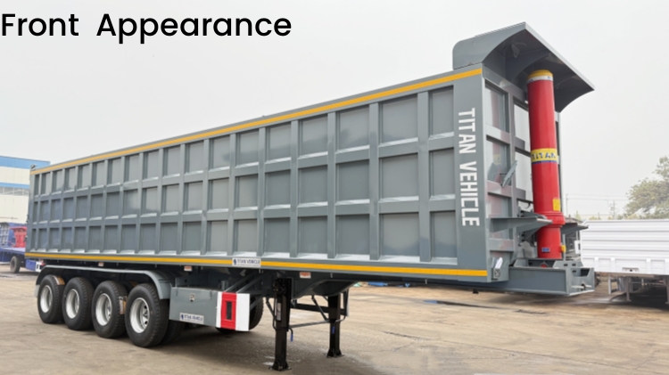 Hydraulic Tractor Tipper Trailer for Sale in Congo