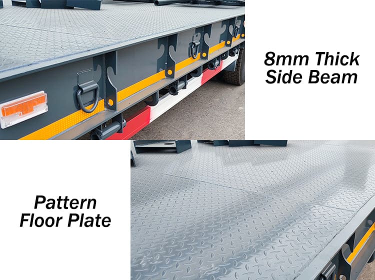 4 Axle 100 Ton Low Bed / Lowbed Trailer Transport Price for Sale in Matadi RD Congo