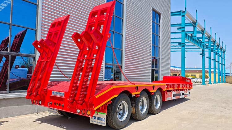 Semi Low Loader Trailer for Sale in Congo Kinshasa | Lowbed Trailer Truck Price