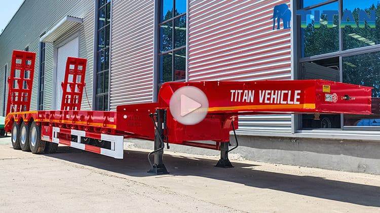 Semi Low Loader Trailer for Sale in Congo Kinshasa | Lowbed Trailer Truck Price