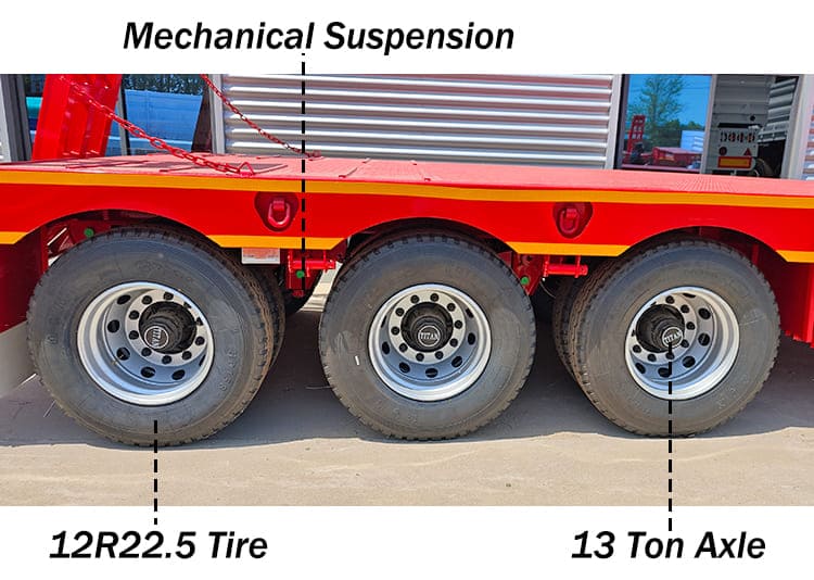 Semi Low Loader Trailer for Sale in Congo Kinshasa | Lowbed Trailer Truck Price