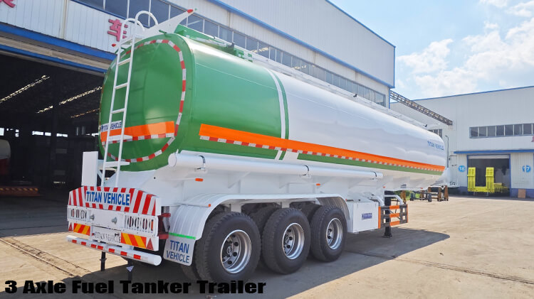 3 Axle Plam Oil Fuel Tanker Semi Trailer for Sale Price in Congo