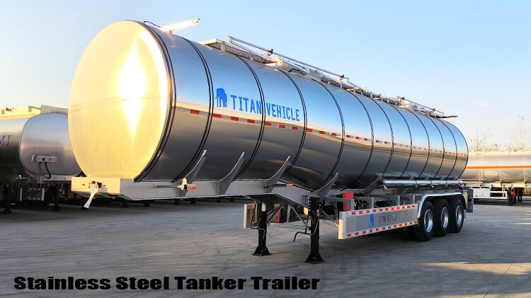 Stainless Steel Diesel Tanker Trailer for Sale Price in Congo