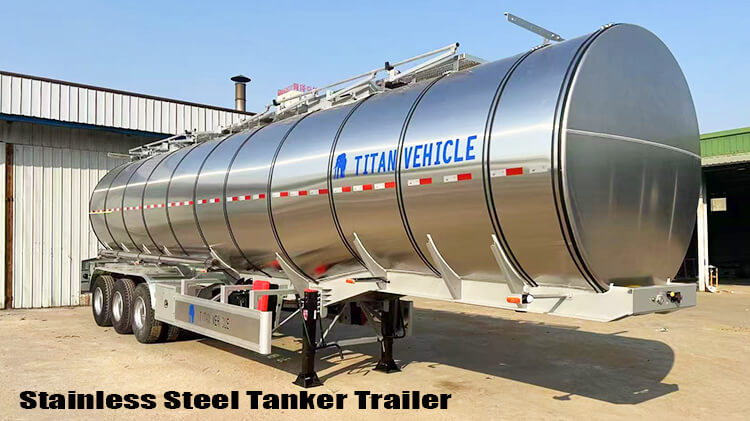 Stainless Steel Diesel Tanker Trailer for Sale Price in Congo