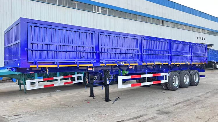 Tri Axle Side Tippers Semi Trailer Price for Sale in Congo Matadi
