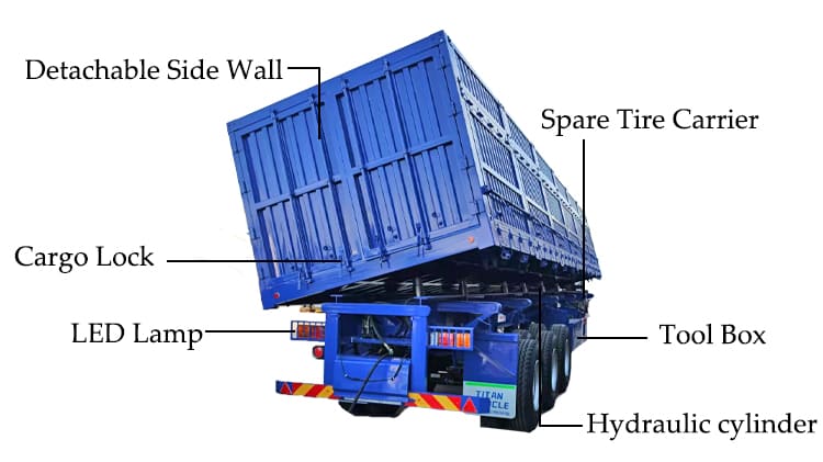 Side Dump Trailers for Sale in Lubumbashi Congo