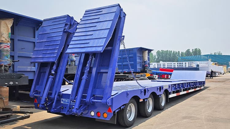 3 Axle 60 Ton Low Bed Trailer Price for Sale in Congo Kinshasa