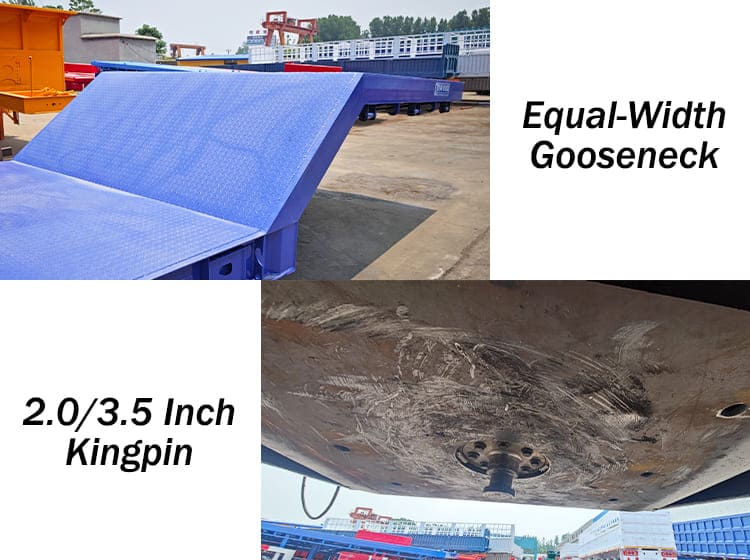 3 Axle 60 Ton Low Bed Trailer Price for Sale in Congo Kinshasa