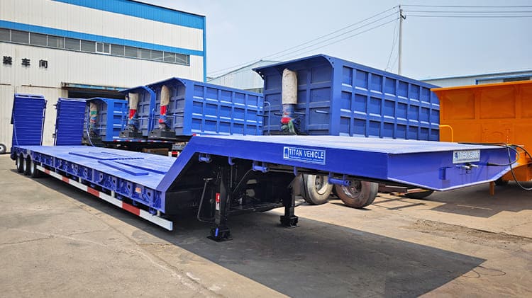 3 Axle 60 Ton Low Bed Trailer Price for Sale in Congo Kinshasa